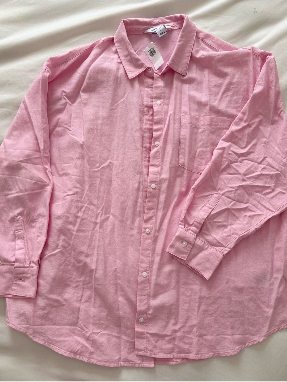 Old Navy Light Pink Button-Down Shirt